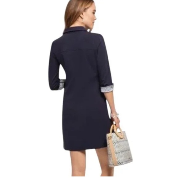 Spartina 449 Navy Blue Camilla Polo Shirt Dress XS - Picture 3 of 16